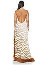 view 4 of 4 VESTIDO LARGO MADELINE  in Brown Multi