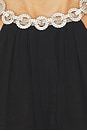 view 5 of 4 Halter Neck Mini Dress With Feather Trim in Black
