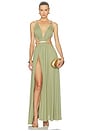 view 1 of 4 VESTIDO LARGO BRIELLE  in Sage