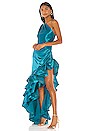 view 4 of 4 Monica Gown in Turquoise