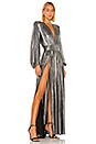 view 2 of 4 Zoe Silver Gown in Silver