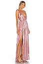 view 2 of 4 Runway Goddess Gown in Metallic Rose
