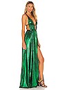 view 2 of 4 Goddess Emerald Gown in Emerald