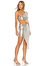 view 1 of 4 Xenia One Shoulder Dress in Silver