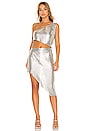 view 2 of 4 Xenia One Shoulder Dress in Silver