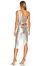 view 4 of 4 Xenia One Shoulder Dress in Silver