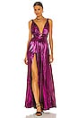 view 4 of 4 Goddess Gown in Fuchsia