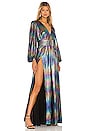 view 2 of 3 VESTIDO LARGO ZOE in Multicolor