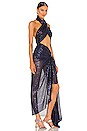 view 2 of 5 Cleopatra Sequins Maxi Dress in Navy