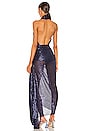 view 4 of 5 Cleopatra Sequins Maxi Dress in Navy
