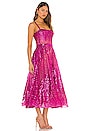 view 2 of 4 Mademoiselle Midi Dress in Fuchsia