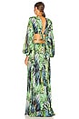 view 3 of 4 Jungle Maxi Dress in Green Multi