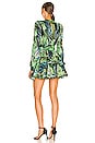 view 3 of 3 Jungle Ruffle Mini Dress in Green Multi