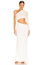 view 1 of 4 Dalia One Shoulder Dress in White
