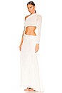 view 3 of 4 Dalia One Shoulder Dress in White