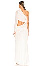 view 4 of 4 Dalia One Shoulder Dress in White