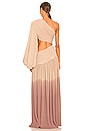 view 4 of 4 Jafari Tulum Gown in Beige & Brown
