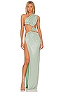 view 1 of 4 Jamila Diamond Gown in Mint