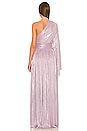 view 4 of 4 Florence One Shoulder Gown in Metallic Lilac