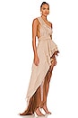 view 2 of 3 Tulum Dress in Beige & Brown