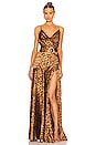 view 1 of 3 Leo Maxi Dress in Brown & Black