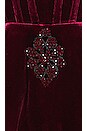 view 4 of 4 Maraya Velvet Mini Dress in Burgundy