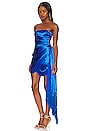 view 3 of 4 Selma Mini Dress in Cobalt