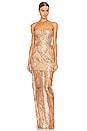 view 1 of 4 VESTIDO GISELLE in Gold