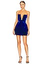 view 2 of 4 Maraya Velvet Mini Dress in Indigo