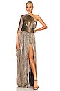 view 1 of 6 Florence One Shoulder Gown in Gold
