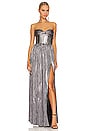view 1 of 4 Florence Gown in Silver