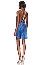 view 3 of 5 Xenia Wrap Dress in Blue & Indigo