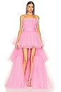 view 1 of 4 Anna Tiered Maxi Gown in Baby Pink