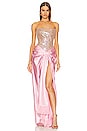 view 1 of 5 Gina Gown in Pink & Nude