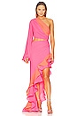 view 1 of 3 Hanna Gown in Pink & Coral