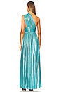 view 3 of 3 Aphrodite Gown in Light Blue Metallic
