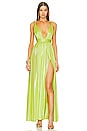 view 1 of 3 Goddess Gown in Neon Yellow