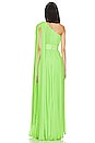 view 3 of 3 Nia Green One Shoulder Gown in Green