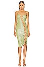 view 1 of 4 Butterfly Midi Dress in Lime