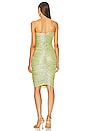 view 3 of 4 Butterfly Midi Dress in Lime