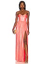view 1 of 4 Florence Strapless Gown in Pink