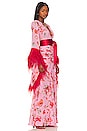 view 2 of 4 Geisha Poppy Gown in Pink Multi & Red