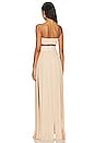 view 3 of 3 Nia Cream Strapless Gown in Cream