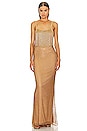 view 1 of 5 Ashanti Gown in Gold