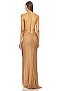 view 4 of 5 Ashanti Gown in Gold