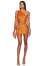 view 1 of 4 Wayla One Shoulder Mini Dress in Copper