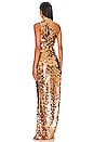 view 3 of 4 Farah One Shoulder Gown in Gold