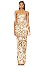view 1 of 3 Jasmine Maxi Dress in Gold & Floral