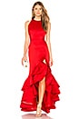view 1 of 3 Frida Flame Gown in Red