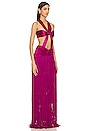 view 2 of 3 Bali Gown in Deep Pink